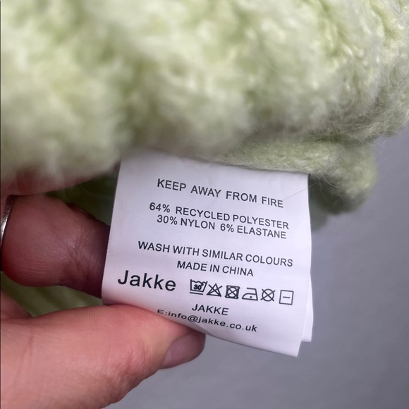 Jakke Chunky Knit Ribbed Mint Green Sweater Sz S - Picture 3 of 4